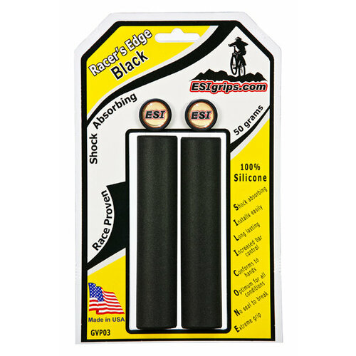 фото Грипсы esi racer's edge силикон +2заглушки black esi grips