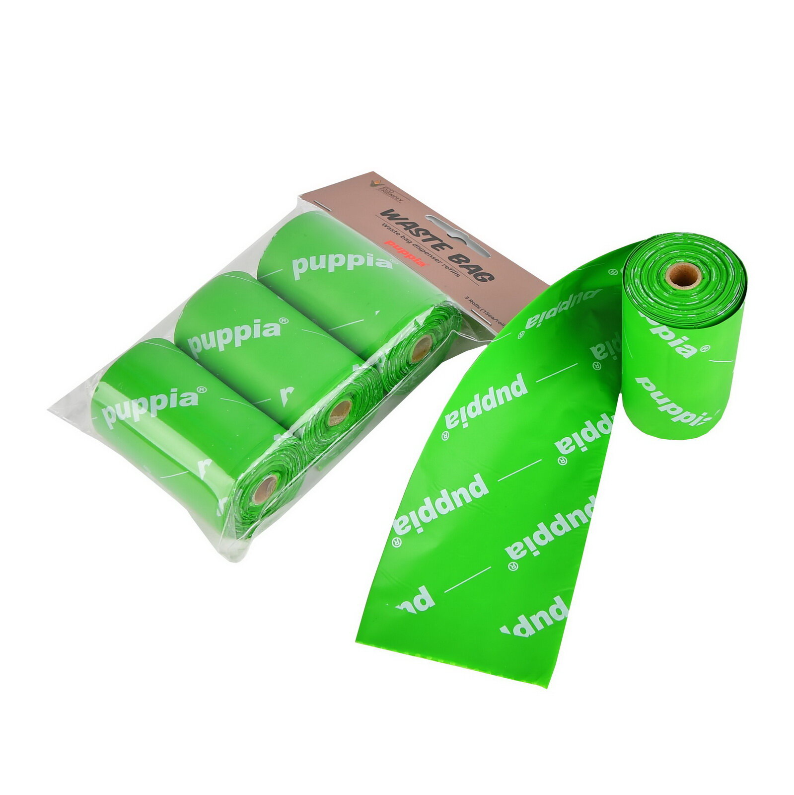 PUPPIA Пакеты для собак гигиенические, биоразлагаемые 3*15шт. (Южная Корея) - фото №6