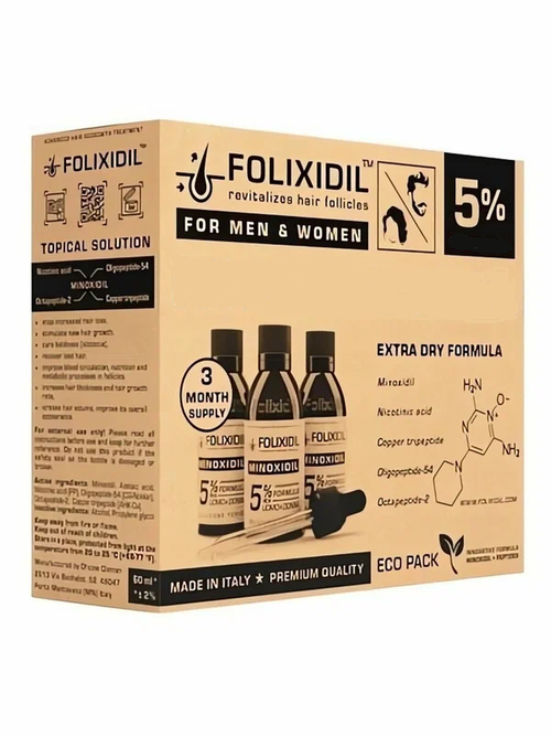 Folixidil (Фоликсидил) лосьон от выпадения волос 3фл х 60мл