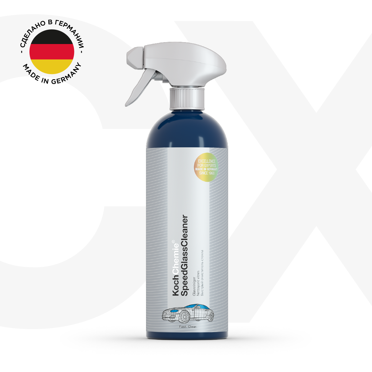 Koch-Chemie I KCX SPEEDGLASSCLEANER - Быстрый очиститель стекла 750 мл. — фото 1