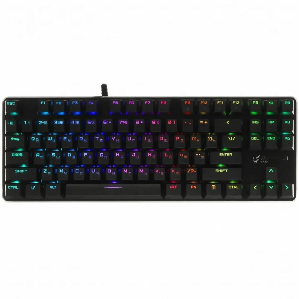 Игровая механическая клавиатура ARDOR GAMING Blade PRO, Kailh Red, 87 клавиш, RGB, проводная, чёрная.