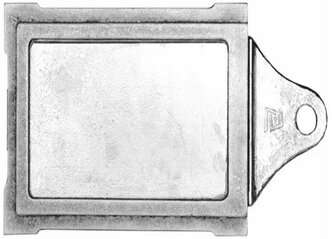 Задвижка печная чугунная 390х190 мм (3B-3) Бисерский Литейный Завод