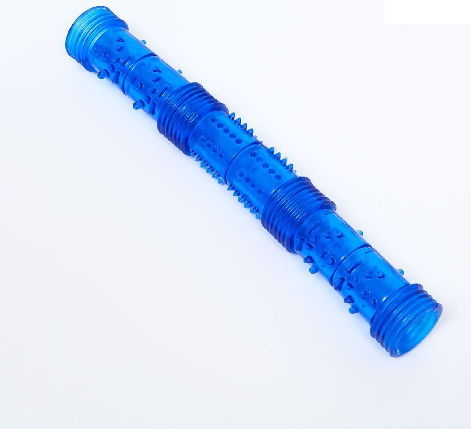 Пижон Игрушка тренировочная жевательная "Палка" полая, 24,5 см, синяя - фотография № 1