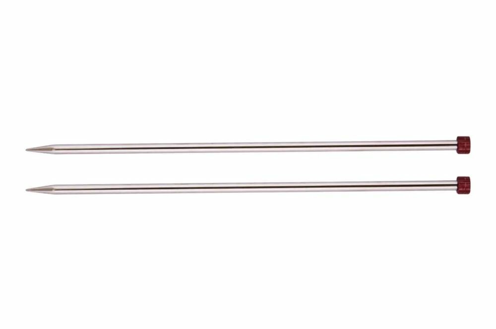 Спицы прямые "Nova Metal" 2,75 мм/40 см, никелированная латунь, серебристый, 2 шт в упаковке, KnitPro, 10269