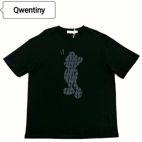 фото Футболка qwentiny, размер 2xl, черный