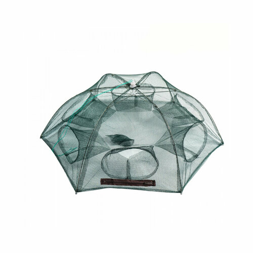 Раколовка зонтик 6 входов полуавтоматическая сетка раколовка зонт mifine складная раколовка на 6 входов