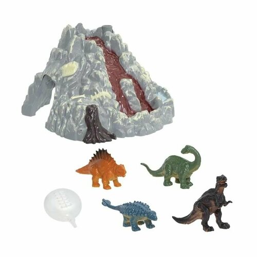 Детский Игровой набор Вулкан Интерактивные игры для мальчика для девочки Для опытов Динозавры collecta игровой набор динозавры 6 3 шт