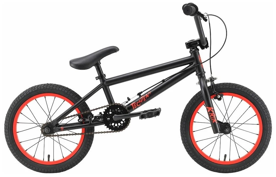 Велосипед BMX Tech Team KRIK 16", колеса 16" дюймов, на рост 110-135 см, красный 650015 2022