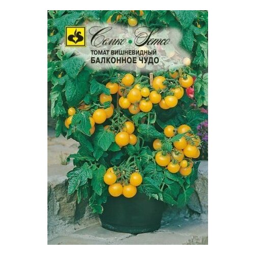 Семена Томат Балконное Чудо (желтое) 1 пакетик семена томат балконное чудо желтый 0 05 г