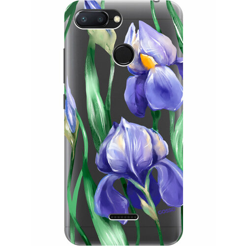 Силиконовый чехол на Xiaomi Redmi 6, Сяоми Редми 6 с 3D принтом Amazing Irises прозрачный силиконовый чехол на xiaomi redmi 6 сяоми редми 6 с 3d принтом amazing peonies прозрачный