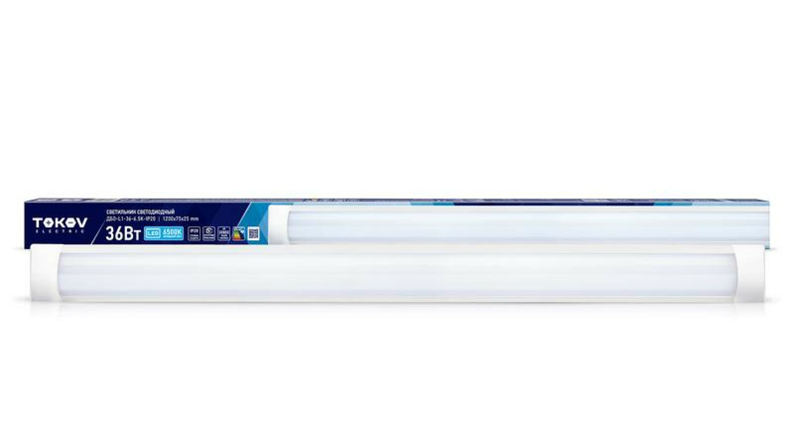 Светильник светодиодный TOKOV ELECTRIC ДБО-L1-36-6.5K-IP20 36Вт 6500К - фото №2