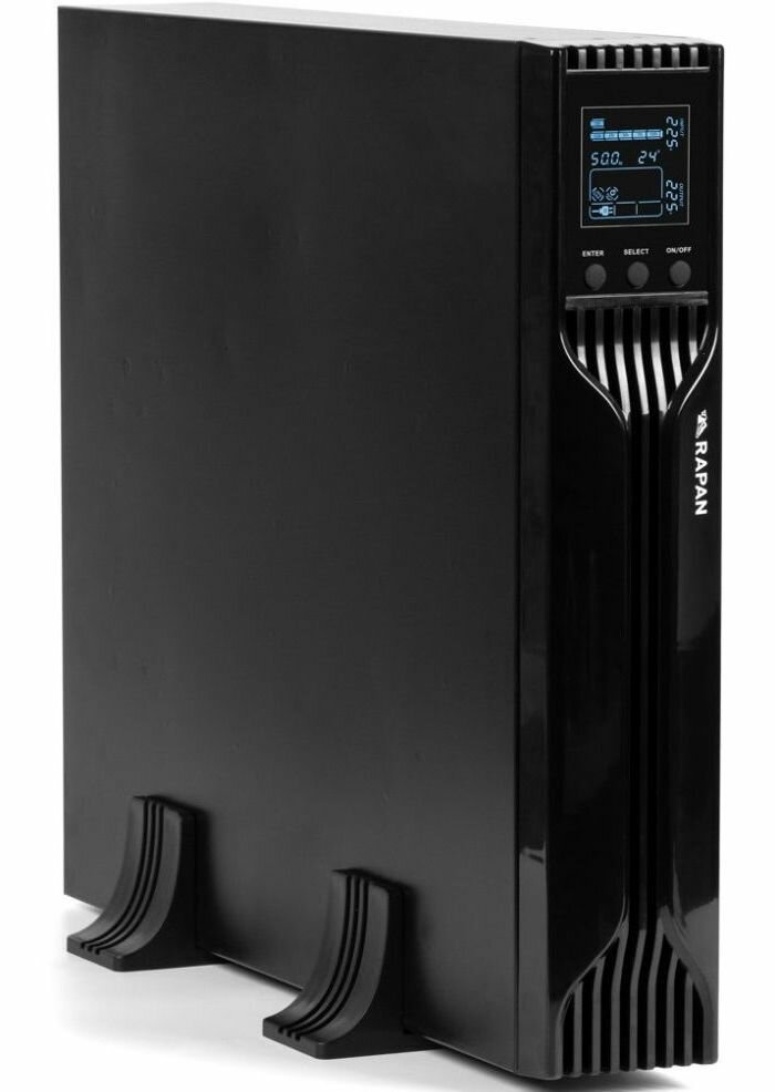 8960 RAPAN-UPS 3000 RACK+4x9Ah ИБП 2100 Вт, Line-interactive, синус, встроенные АКБ 6 шт.x 9Ah Бастион RAPAN-UPS 3000 RACK+4X9AH - фото №1