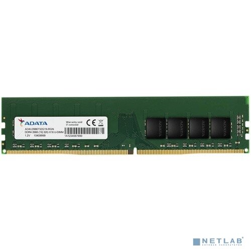 ADATA Модуль памяти ADATA 8GB DDR4 2666 U-DIMM Premier AD4U26668G19-BGN, CL19, 1.2V, Bulk — фото 1