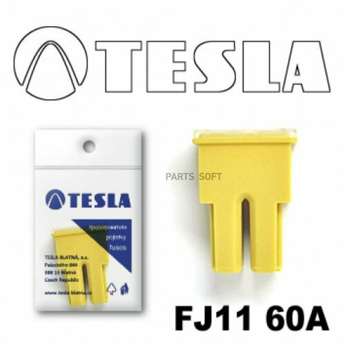 предохранитель tesla fj11 60a TESLA FJ1160A Предохранитель TESLA FJ11 60A