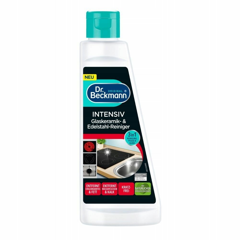 фото Средство для чистки стеклокерамики и нержавеющей стали Dr Beckmann Интенсив 3 в 1 , 250 мл