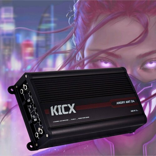 Автомобильный усилитель 4 канала KICX ANGRY ANT F4 1510000₽