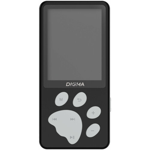 Плеер Hi-Fi Flash Digma S5 8Gb черный/серый/2.4/FM/microSD/microSDHC цифровой плеер digma r3 8gb red