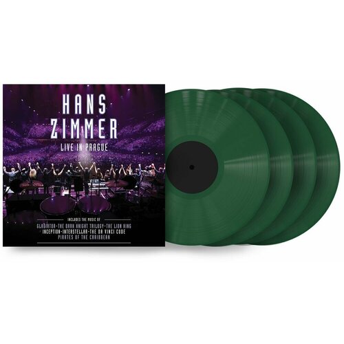 Виниловая пластинка Hans Zimmer - Live In Prague 4LP (LTD DARK GREEN)