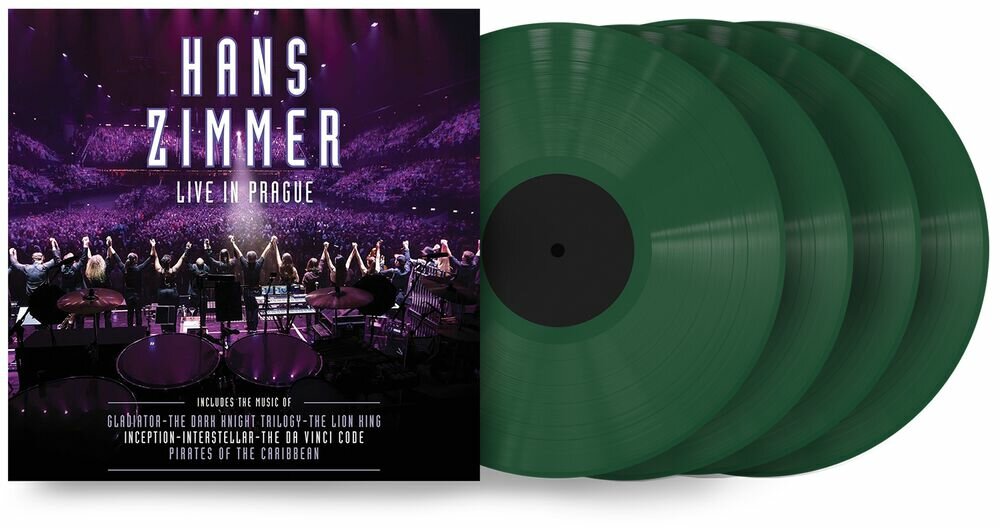 Виниловая пластинка Hans Zimmer - Live In Prague 4LP (LTD DARK GREEN)