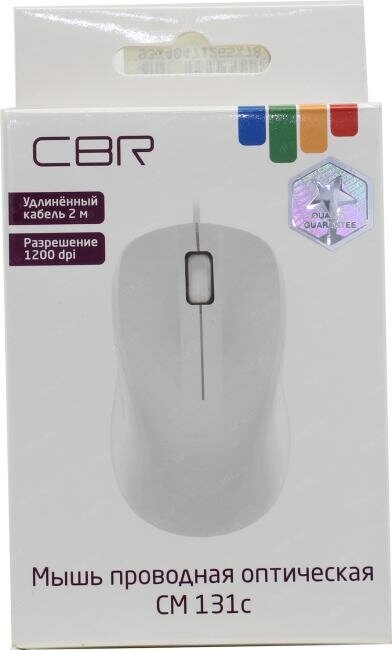 Мышь CBR CM 131c White - фото №14