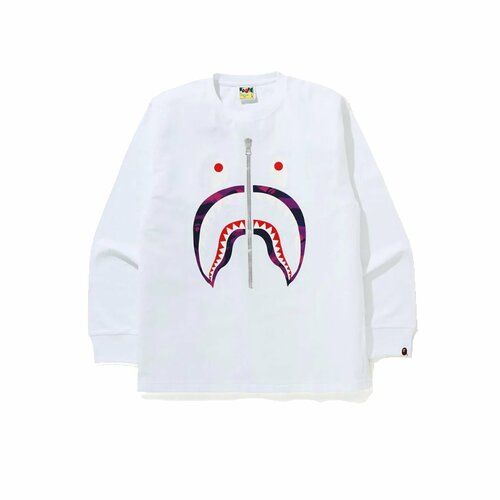 Свитшот A BATHING APE Color Camo Shark L/S, размер L, белый