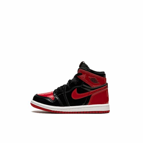 Кроссовки NIKE Air Jordan 1 Retro High OG, размер 21 EU, черный, красный nike air jordan 4 retro bred men s basketball shoes original high top jordan sneakers basketball shoes men women 308497 06