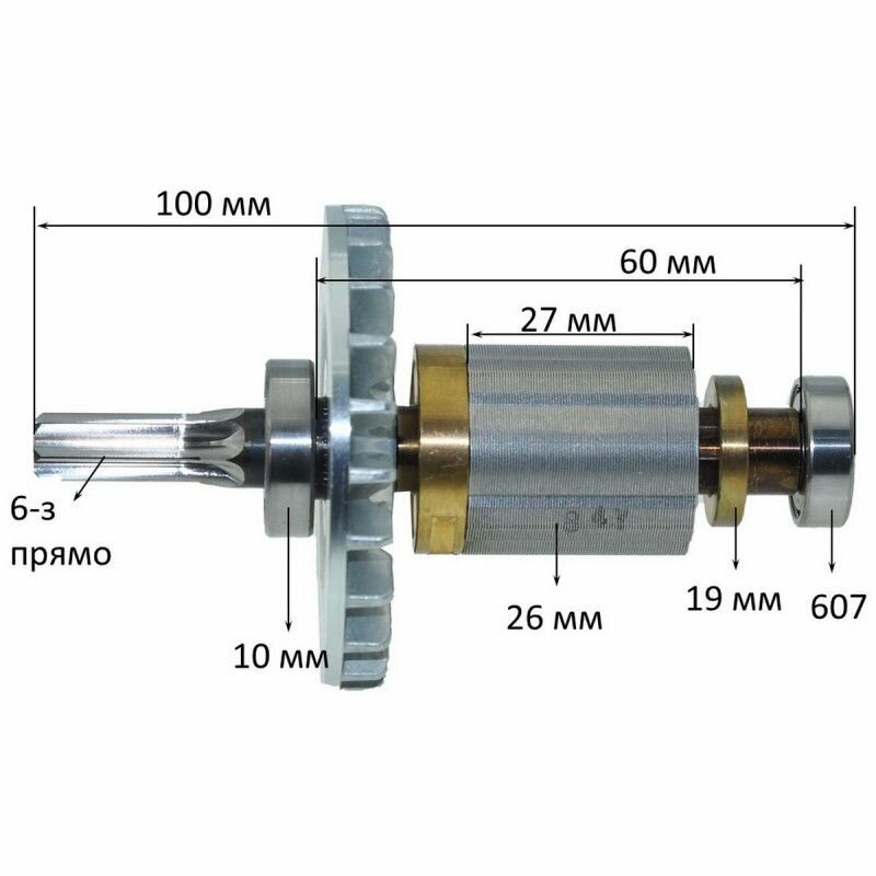 Ротор гайковерта MAKITA DTW1002 519384-0