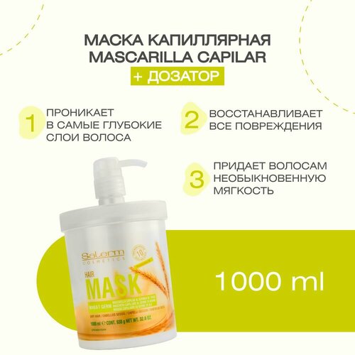 Маска капиллярная с дозатором Mascarilla capilar, 1000 мл