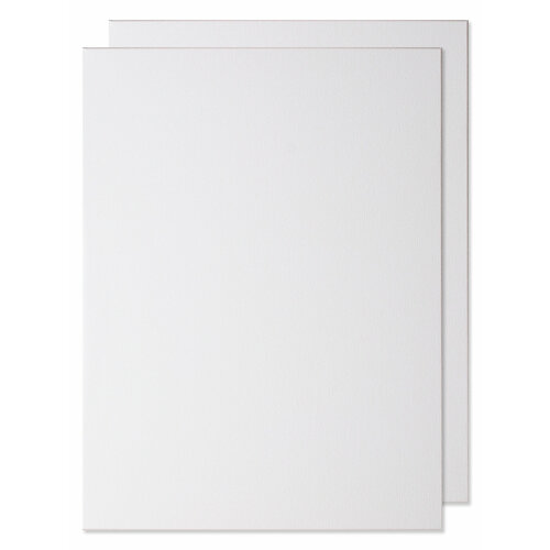 Набор холстов на подрамнике 30х40 РамКом - 2 шт, холст грунтованный хлопковый для рисования, для акрила, масла, гуаши, темперы, белый маленький хост