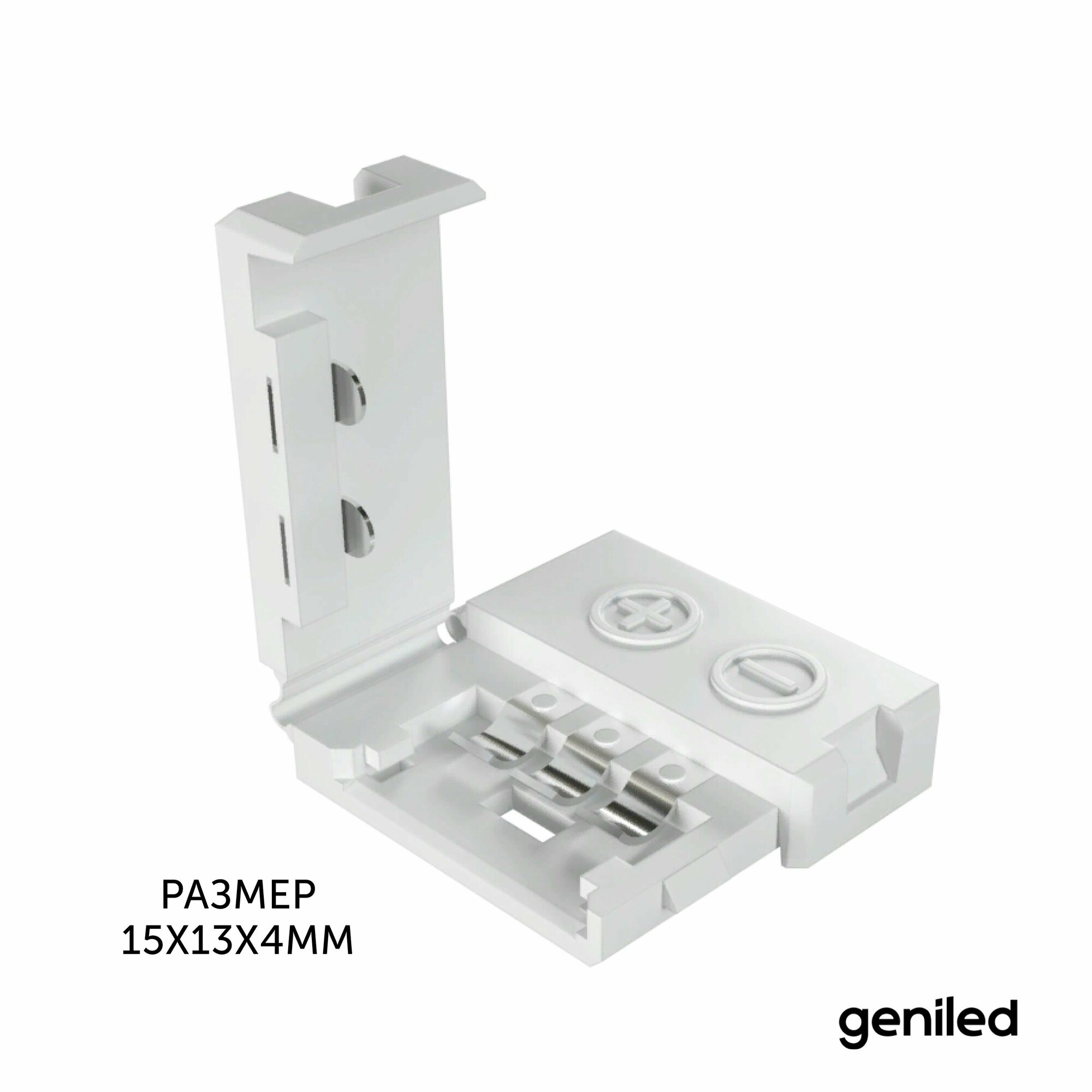 Коннектор Geniled MIX, для светодиодной ленты, SMD 2835, прозрачный, 10мм — фото 1