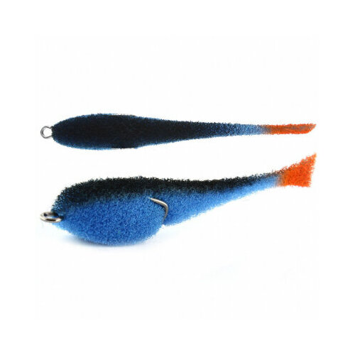 Классическая Поролоновая рыбка с поджатым двойником 12 см, цв. 39, 3 шт/упак