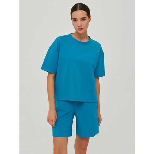 Костюм спортивный КАЛЯЕВ, размер 50, голубой костюм спортивный мужской из 2 предметов повседневная футболка и шорты модный шикарный наряд уличная одежда большого размера лето
