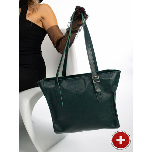 фото Сумка шоппер , зеленый loran rouge