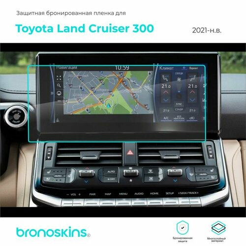 Глянцевая, Защитная пленка мультимедиа Toyota Land Cruiser 300