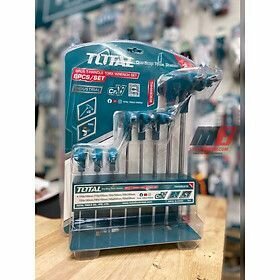 Набор Т-образных шестигранников Torx 8шт (T10X75, T15X75, T20X100, T25X100, T30X150, T40X150, T45X мм) TOT — фото 1