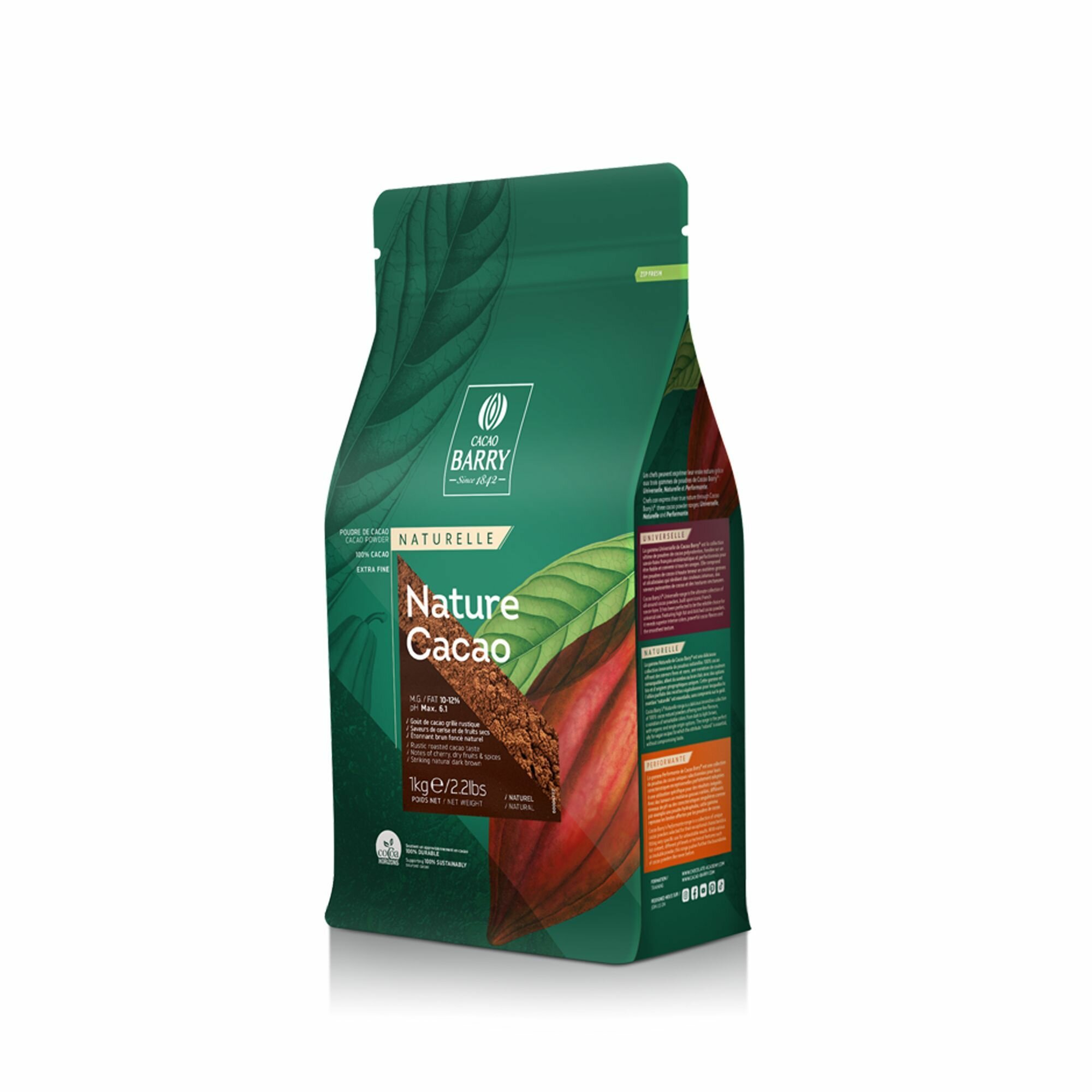 Какао-порошок Cacao Barry NATURE CACAO, 10-12%, 1 кг - фотография № 12