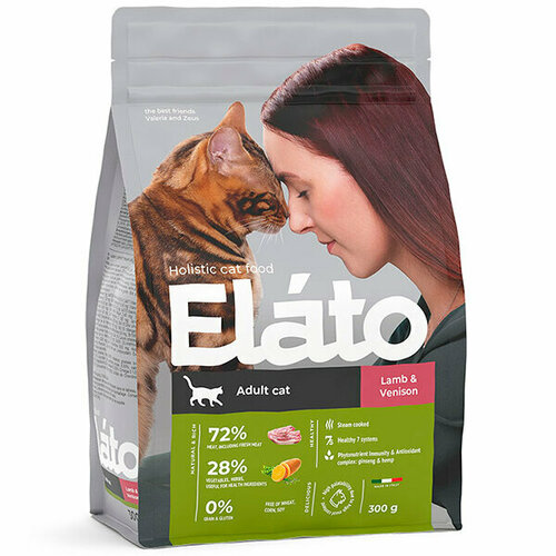 Elato Holistic сухой корм для кошек Ягненок и Оленина 1,5 кг elato сухой корм для кошек holistic ягненок и оленина 1 5 кг