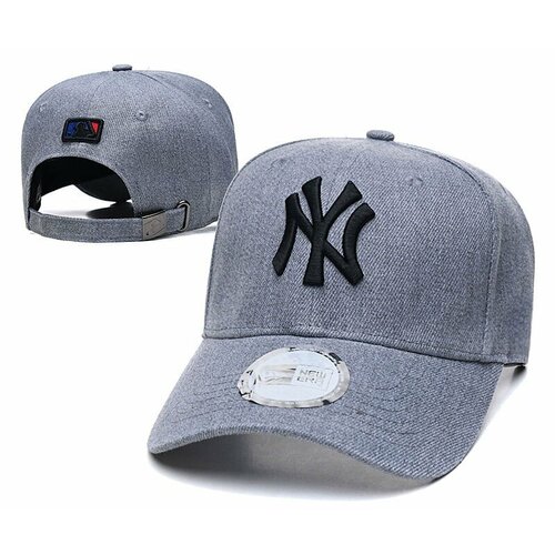 фото Бейсболка ny, размер 55/60, серый без бренда