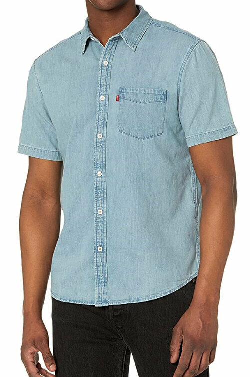 Рубашка Levis, размер XL, голубой