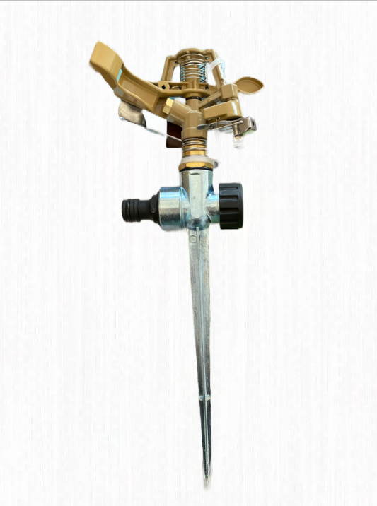 фото Дождеватель HOMEPROFFE -2 для полива, импульсный на пике, цинковый, площадь полива- 180м2.