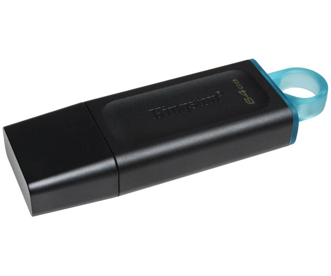 Накопитель KINGSTON 64GB USB3.2 Gen 1 DataTraveler Exodia (Black + Teal) электротовар