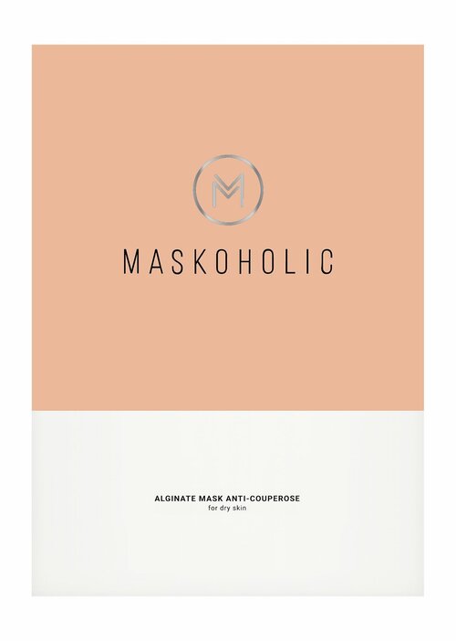 MASKOHOLIC Альгинатная маска антикуперозная с миоксинолом, черникой и витамином C, 50 г