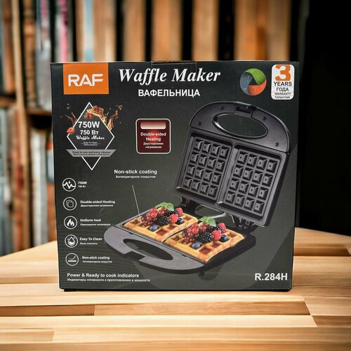 Электрическая антипригарная вафельница аппарат для создания вафель от бренда RAF R284Н 130000₽