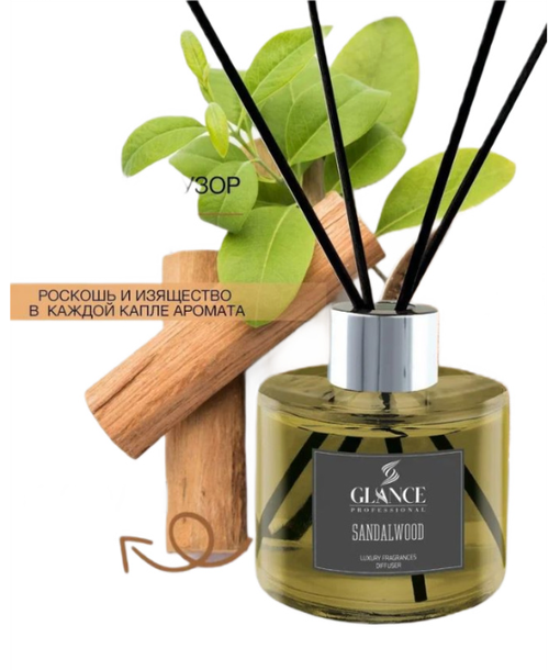 Ароматический Диффузор Glance Sandalwood - Сандаловое дерево, 120 мл.