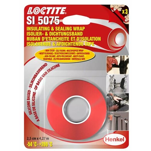 Лента силиконовая слипающаяся универсальная LOCTITE SI 5075 для ремонтных работ 4,27м