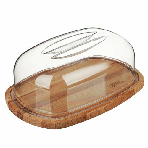 Масленка SUGAR&SPICE, 18х27х10 см, пластик, дерево