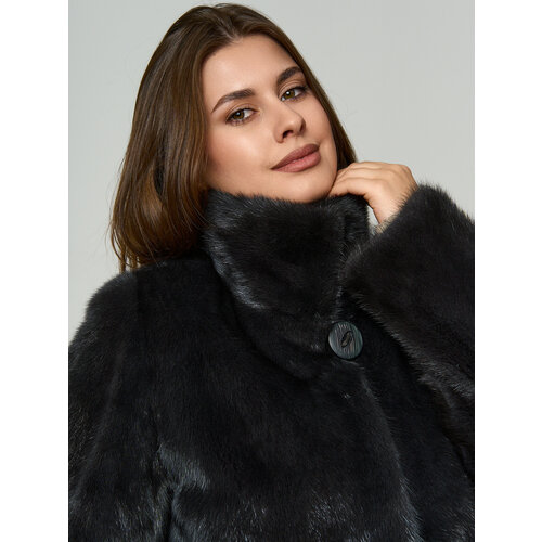 Шуба классика HJ IMPERIA FURS, размер 48, графит