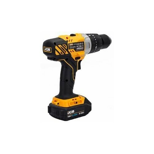 Дрель-шуруповерт аккумуляторная JCB-18CD-B-E 18V max 45Nm в комплекте с зарядным устройством JCB-18VFC-E 24A и батареей аккумJCB-20LI-E 20AH JCB JCB-18CD-2XB-E 1477500₽