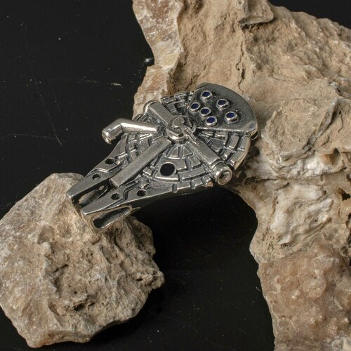 Подвеска Сереброника, серебро, 925 проба, топаз, эмаль, горный хрусталь