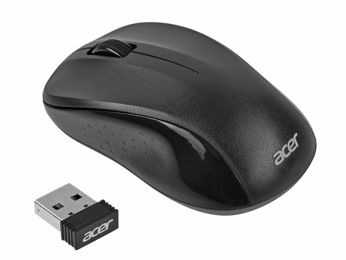 Мышь беспроводная Acer OMR302, 1200dpi, Wireless/USB, Черный ZL. MCECC.01X